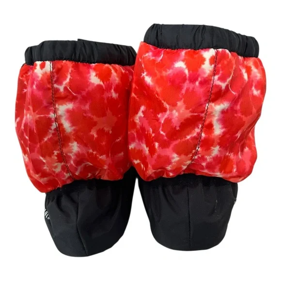 Bloch Red and Black warm up booties size large - Picture 3 of 6